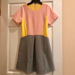 Color block dress